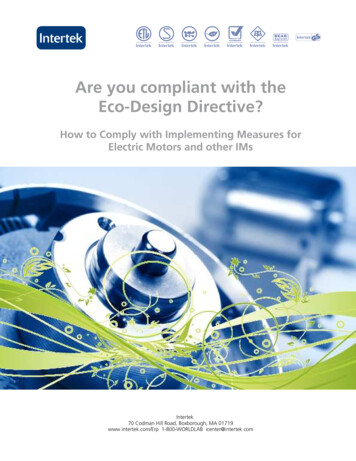 Are You Compliant With The Eco-Design Directive? - Intertek