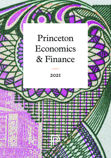 Princeton Economics & Finance - Princeton University Press