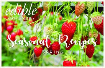Seasonal Recipes - Edible Communities