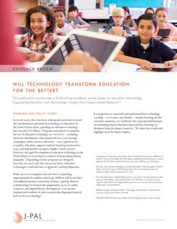 Education Technology Evidence Review - Abdul Latif Jameel .
