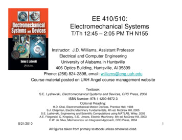 EE 410/510: Electromechanical SystemsElectromechanical 