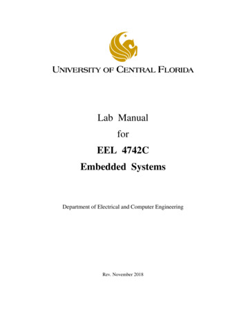 Lab Manual For EEL 4742C Embedded Systems
