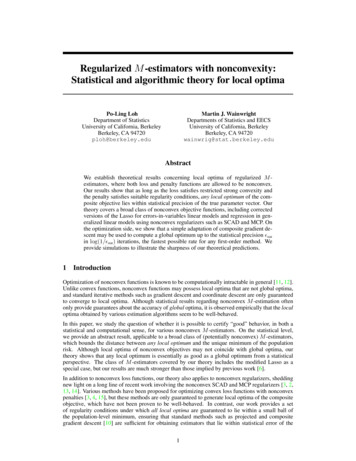Regularized M-estimators With Nonconvexity: Statistical .