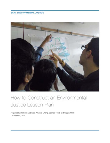 How To Construct An Environmental Justice Lesson Plan