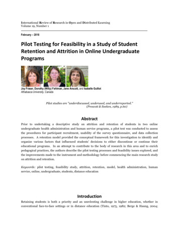 2018 Pilot Testing For Feasibility In A Study Of Student .