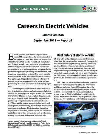 Green Jobs: Careers In Electric Vehicles