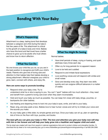 Bonding With Your Baby - Child Welfare