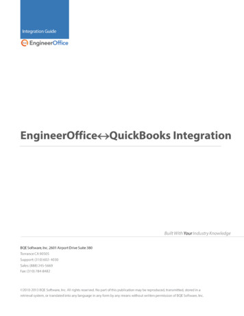 QuickBooks Advanced Integration Guide - BQE CORE