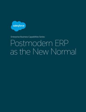 Postmodern ERP As The New Normal - Fcw 