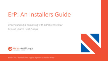 ErP: An Installers Guide