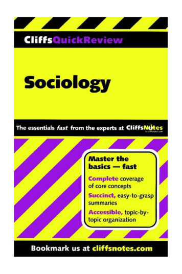Cliffs Quick Review: Sociology