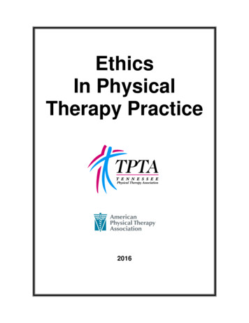 Ethics In Physical Therapy Practice