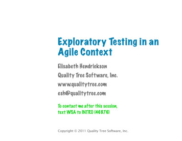 Exploratory Testing In An Agile Context - Test Obsessed