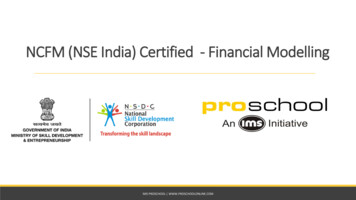NCFM (NSE India) Certified - Financial Modelling - Yet5 