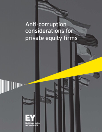 Anti-corruption Considerations For Private Equity ﬁ Rms - EY