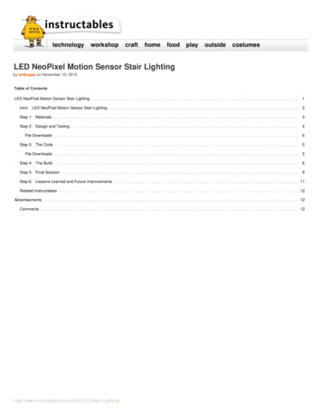 Instructables - LED NeoPixel Motion Sensor Stair Lighting