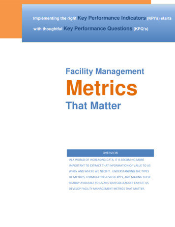 Facility Management Metrics - Strategic Facility Guide