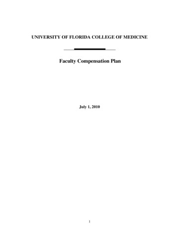 Faculty Compensation Plan - University Of Florida