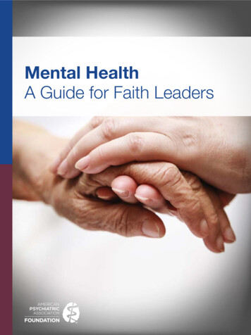 Faith Mental Health Guide - Psychiatry 