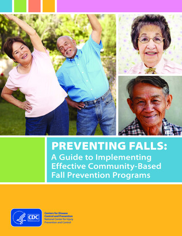 Fall Prevention Guide - Centers For Disease Control And .