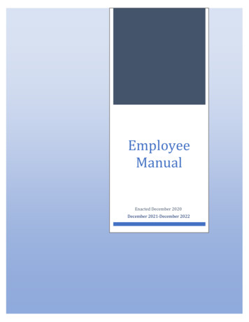 Employee Manual - Academy Of Dental Learning & OSHA 