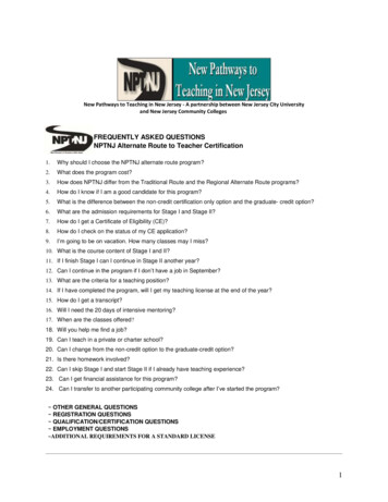 FREQUENTLY ASKED QUESTIONS NPTNJ Alternate Route To Teacher Certification