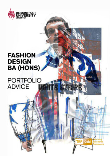 Fashion Design Portfolio - DMU