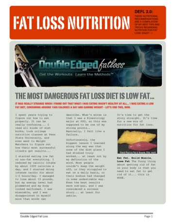 Fat Loss Nutrition - DEFL 2, Rod Edit11082018