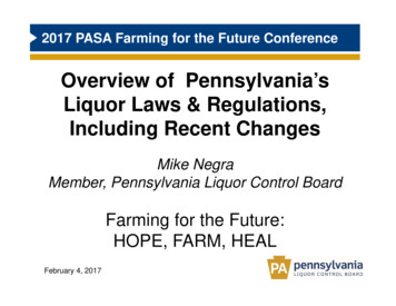 Overview Of Pennsylvania’s Liquor Laws & Regulations .