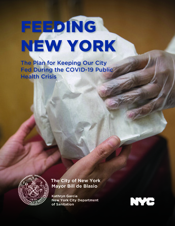 FEEDING NEW YORK - Welcome To NYC.gov City Of New York