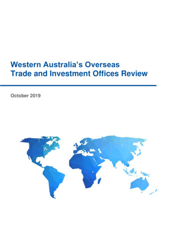 Western Australia's Overseas Trade And Investment Offices Review
