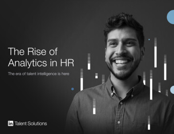 The Rise Of Analytics In HR