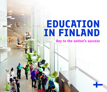 EDUCATION IN FINLAND