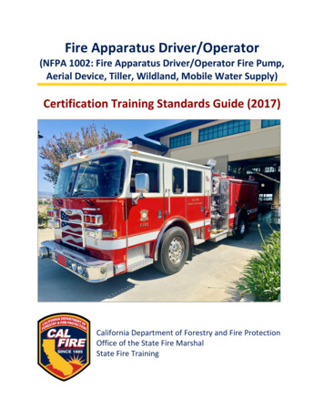Fire Apparatus Driver/Operator CTS Guide - California