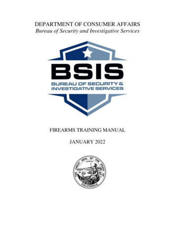 Bureau Of Security And Investigative Services - California
