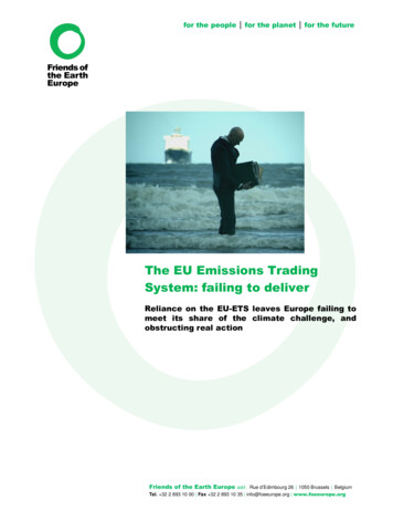 Th E EU Emissions Trading System: Failing To Deliver