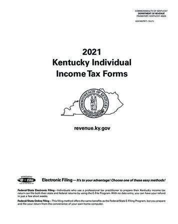 2021 Kentucky Individual Income Tax Forms