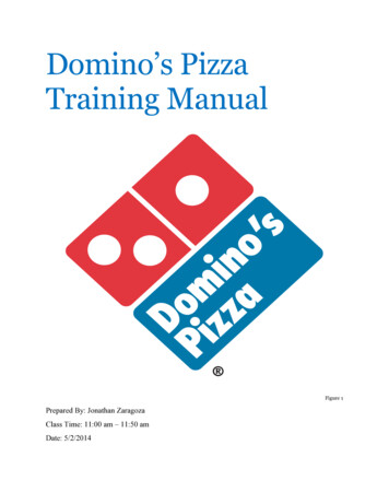 Domino’s Pizza Training Manual