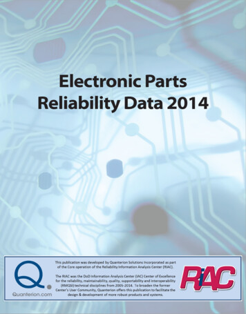 Electronic Parts Reliability Data 2014