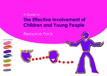 A Guide To The Effective Involvement Of Children And 