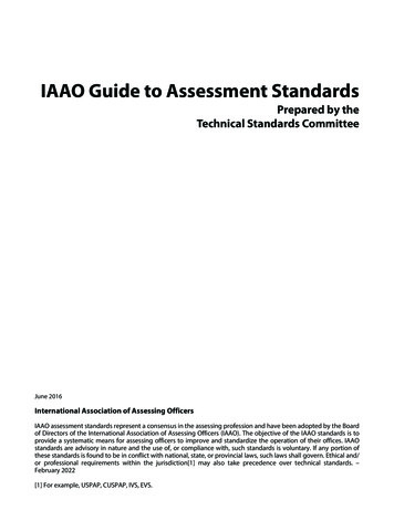 IAAO Guide To Assessment Standards