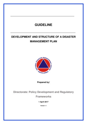 GUIDELINE - National Disaster Management Centre