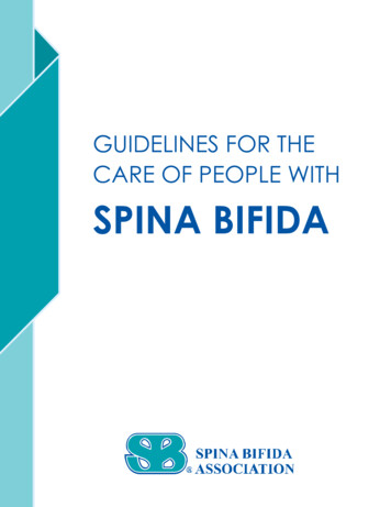 GUIDELINES FOR THE - Spina Bifida Association