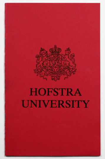 HOFSTRA UNIVERSITY - Theta Tau Archives