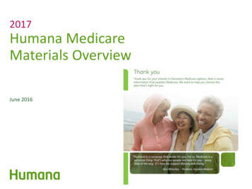 2017 Humana*Medicare Materials*Overview