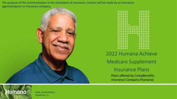 2022 Humana Achieve Medicare Supplement