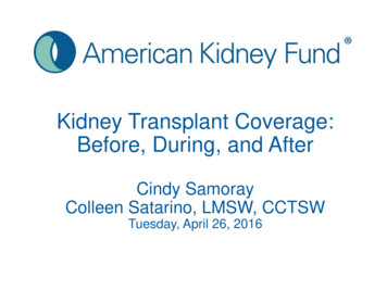 Kidney Transplant Coverage: Before, During, And After
