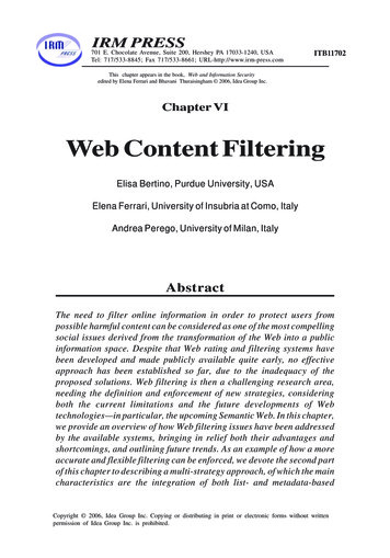 Web Content Filtering - Uninsubria.it