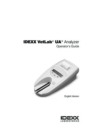 IDEXX VetLab UA* Analyzer