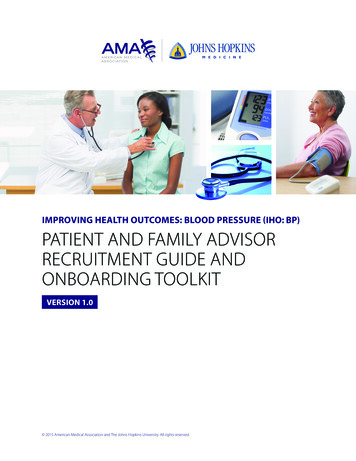Patient And Family Advisor Recruitment Guide And Onboarding Toolkit
